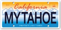 Tahoe Plates CA