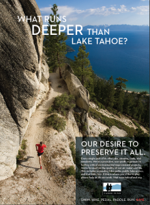Tahoe Fund's inaugural advertising campaign. 