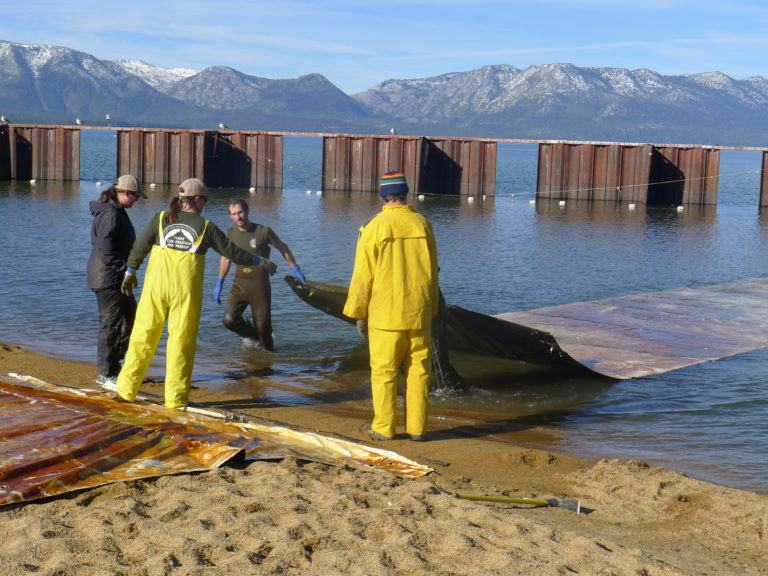 Aquatic Invasive Bottom Barrier Challenge Tahoe Fund