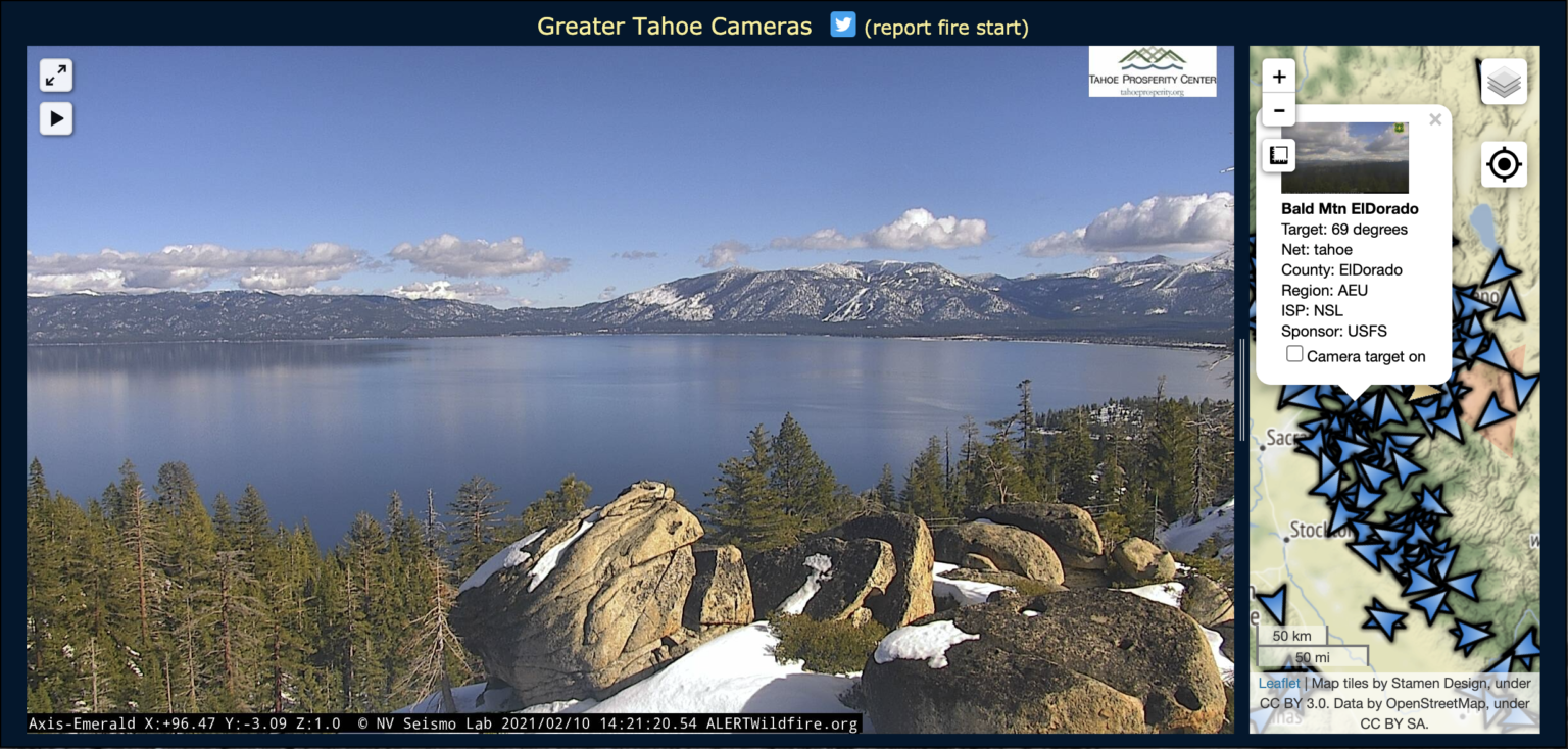 Lake Tahoe Live cams Tahoe Fund